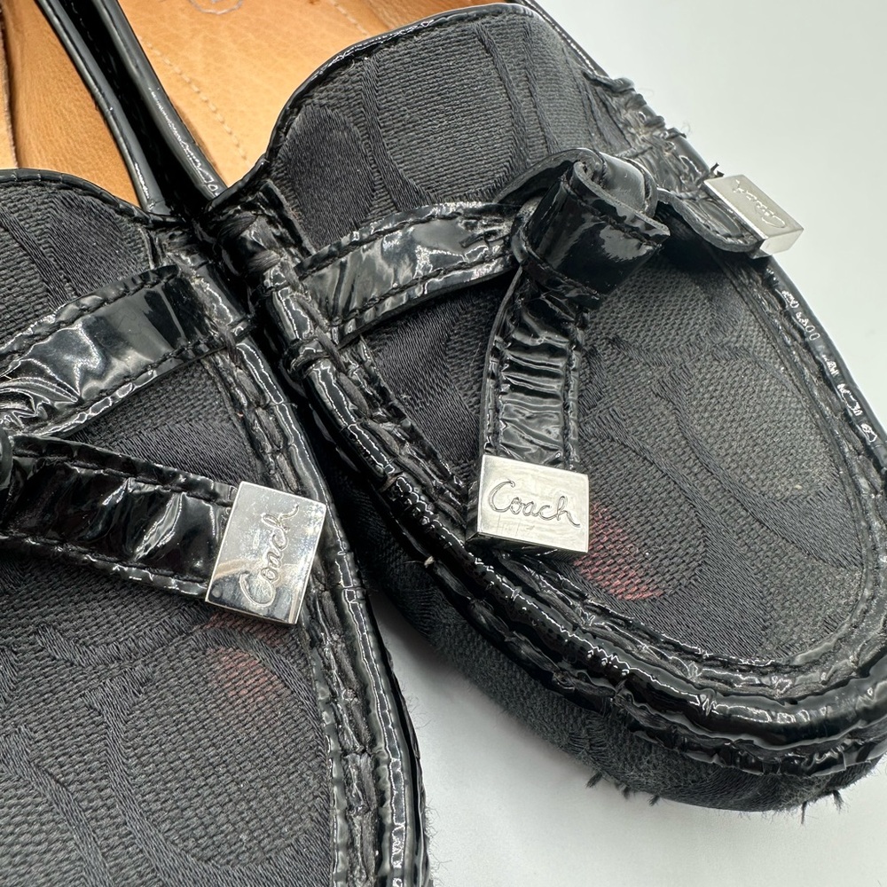 Coach Black Loafers with Tassels and Metallic Accent Women’s US 7 With The Box - Picture 8 of 16